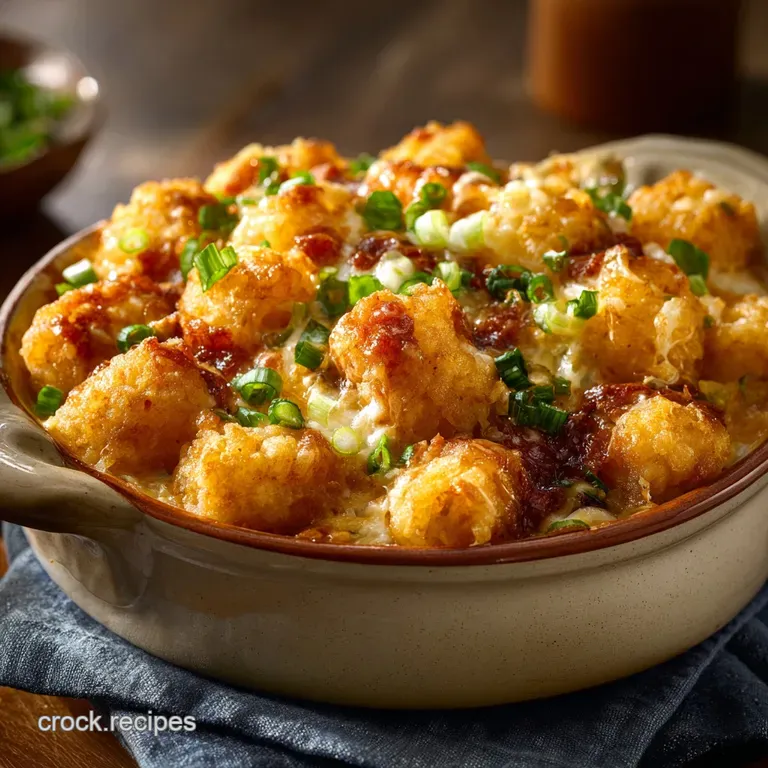 Tater Tot Casserole: the Ultimate Cheesy Bake presentation