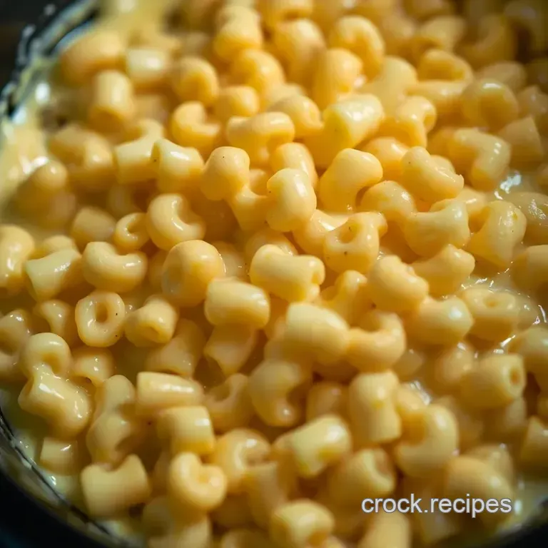 Ultimate Creamy Crock Pot Mac and Cheese Inspired by Paula Deen presentation
