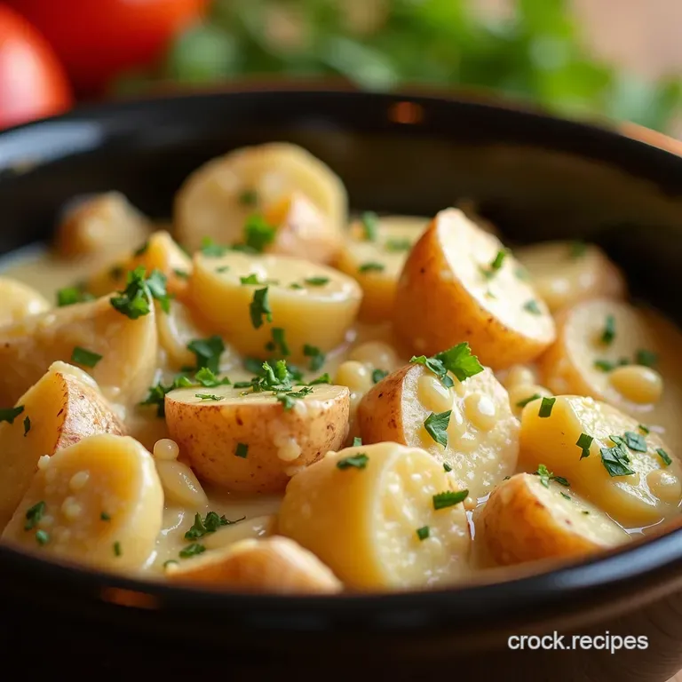 Ultimate Creamy Crockpot Ranch Chicken Potatoes presentation