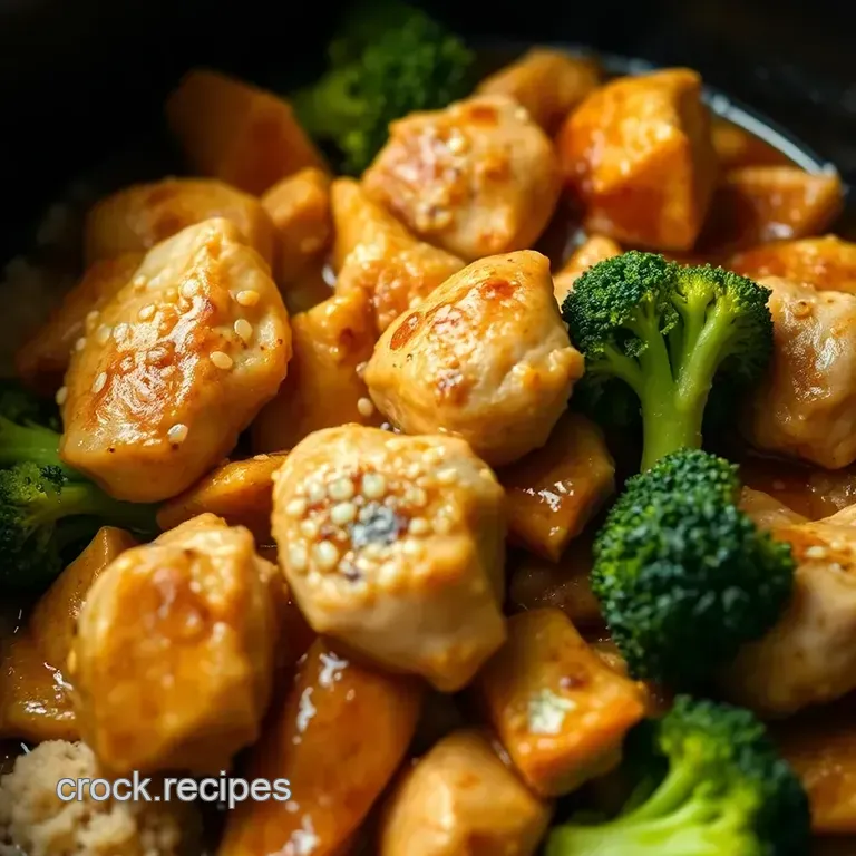 Ultimate Crockpot Chicken and Broccoli Delight presentation