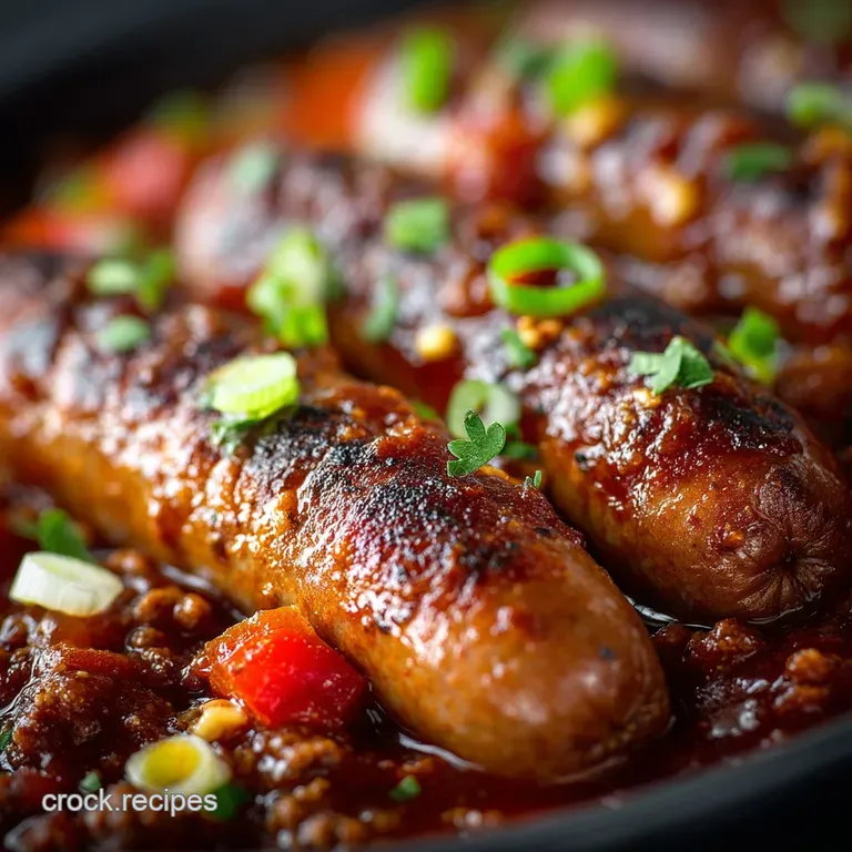 Slowcooked Clingon Chili the Ultimate Crockpot Hot Dog Topping presentation