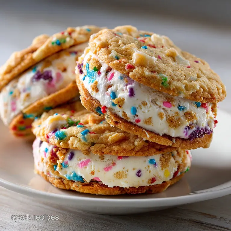 Sprinkle Celebration Sarnies Ultimate Funfetti Ice Cream Sandwich presentation
