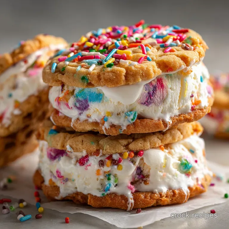 Sprinkle Celebration Sarnies Ultimate Funfetti Ice Cream Sandwich