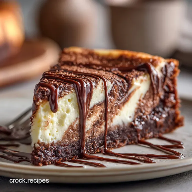 Keto Brownie Cheesecake: the Ultimate Fudgy Swirl Recipe presentation