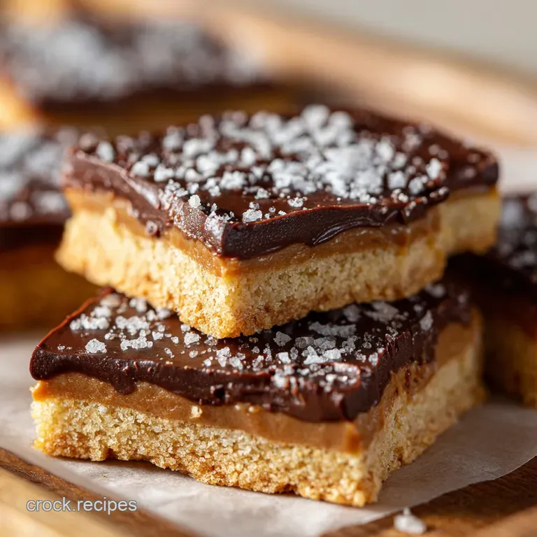 The Great British Keto Bake Peanut Butter Chocolate Tagalong Bars presentation