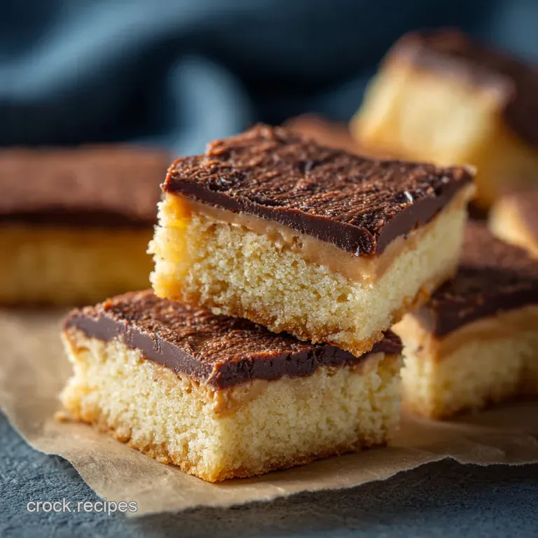 The Great British Keto Bake Peanut Butter Chocolate Tagalong Bars