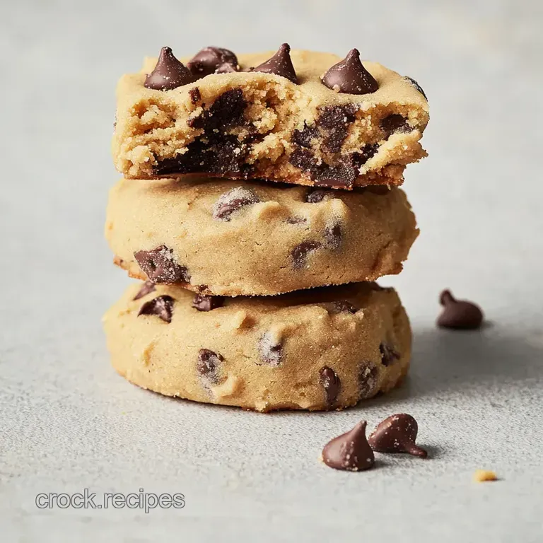 Unbaked Bliss: Safe-To-Eat Chocolate Chip Cookie Dough presentation