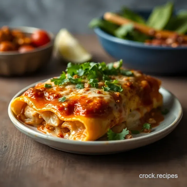Veggie Packed Enchiladas with Creamy Chipotle Sauce