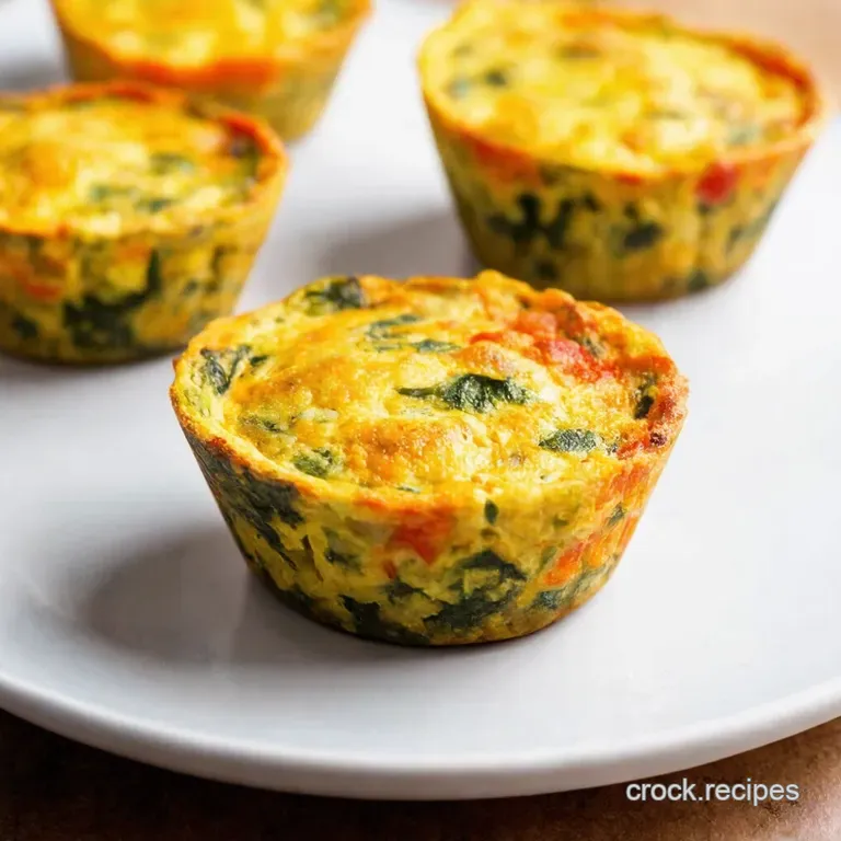 Veggieloaded Rainbow Frittata Cups presentation