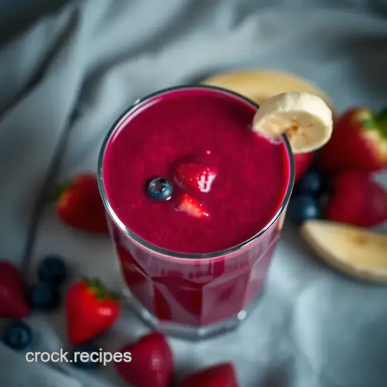 Vibrant Beet &amp Berry Smoothie: A Wholesome Morning Boost presentation