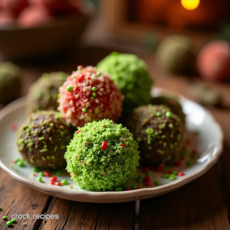How the Truffles Stole Christmas Vibrant Grinch Truffles presentation