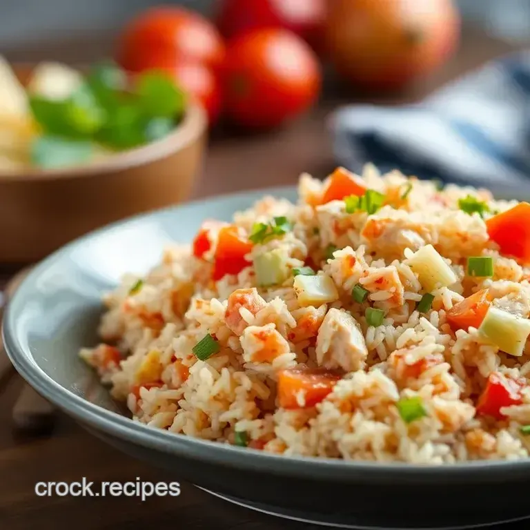 Cooked Chicken Red Rice Salad Delight