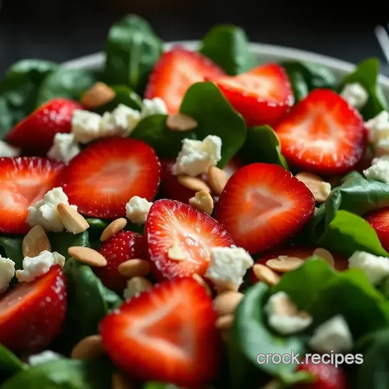 Vibrant Spinach and Strawberry Salad with Balsamic Vinaigrette