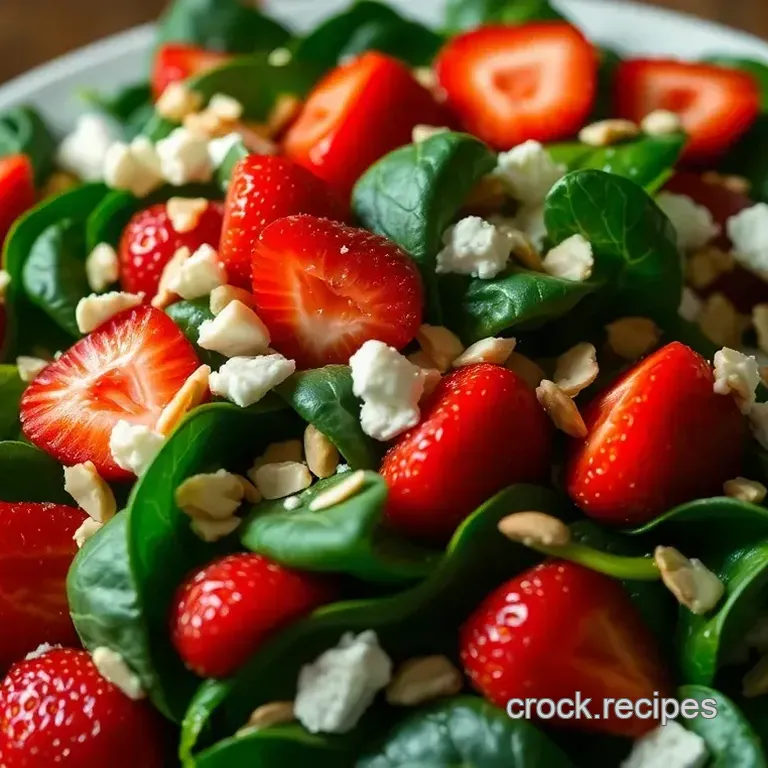 Vibrant Strawberry Spinach Salad with Honey-Lemon Dressing