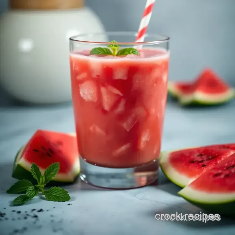 Watermelon Bliss Smoothie: A Taste of Summer in Every Sip presentation