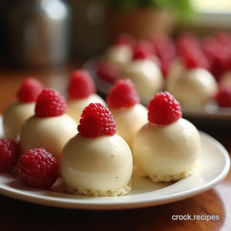 White Chocolate Raspberry Dream Bites presentation