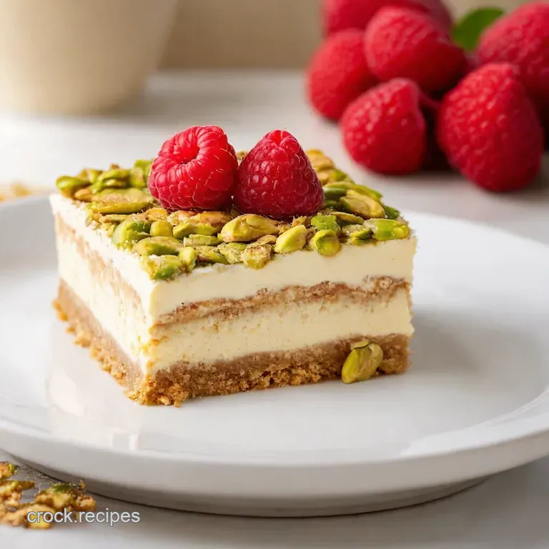 White Chocolate Raspberry Pistachio Tiramisu