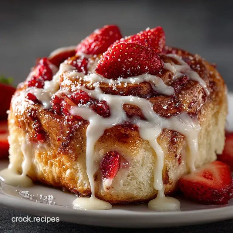 Fluffy Strawberries and Cream Sweet Rolls Recipe Cream Cheese Swirl