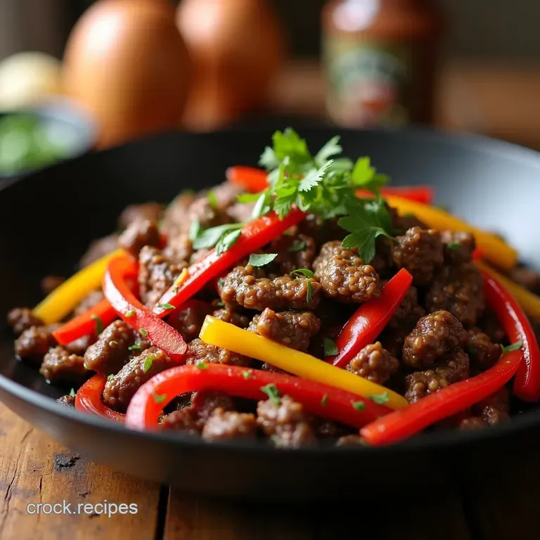 Wok This Way 5 Secrets to Epic Beef Bell Pepper Stirfry presentation