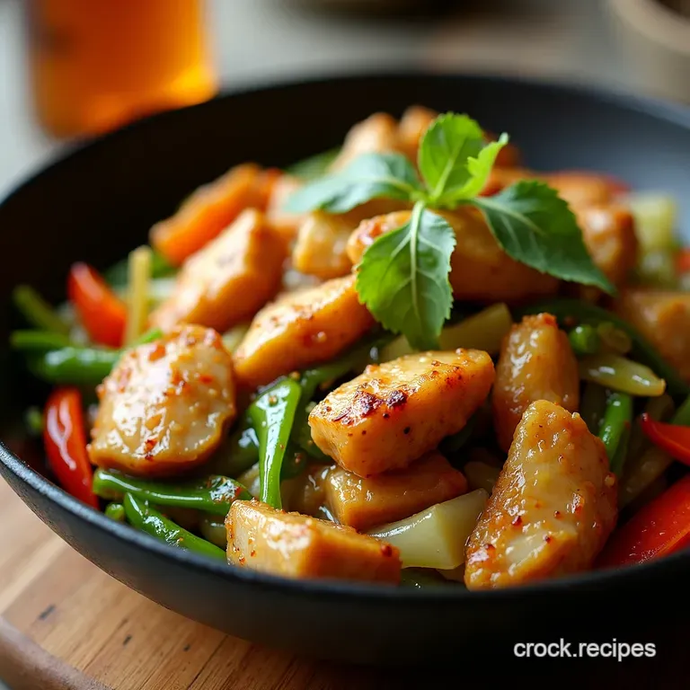 Wok This Way Chicken and Cabbage Stirfry presentation