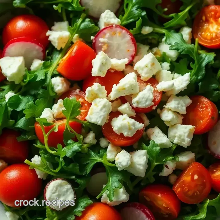 Zesty Arugula Salad with Lemon Vinaigrette