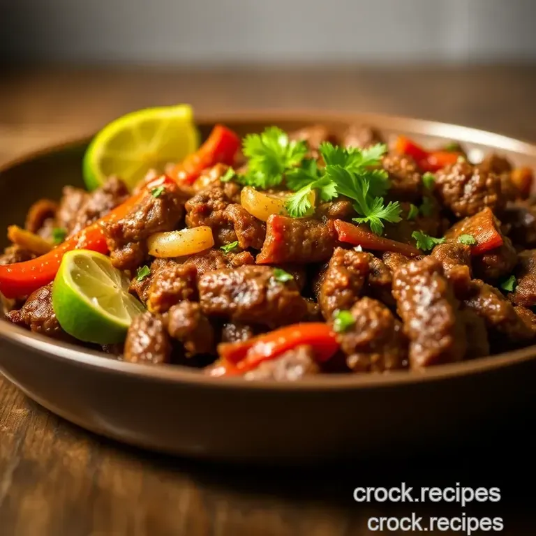 Zesty Beef Fajita Marinade presentation