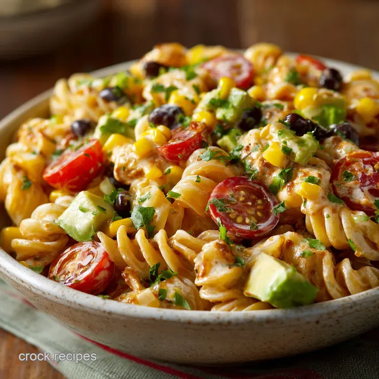 Taco Pasta Salad the Ultimate Creamy Zesty Summer Potluck Champion presentation