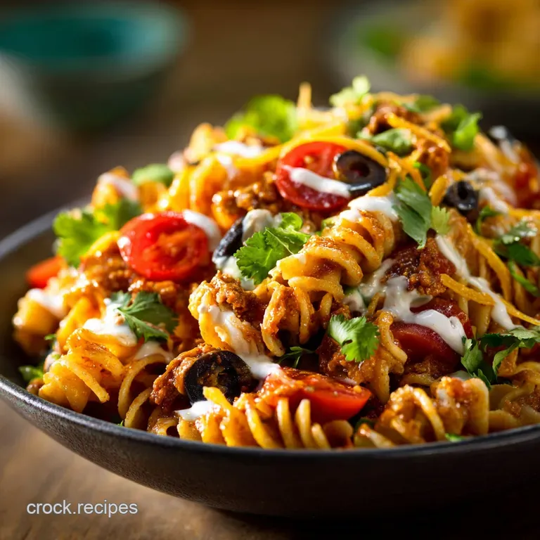 Taco Pasta Salad The Ultimate Creamy Zesty Summer Potluck Champion