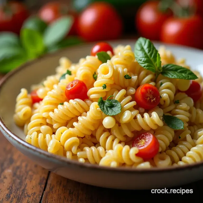 The Sunshine State Rotini Salad a Zesty Italianinspired Masterpiece presentation