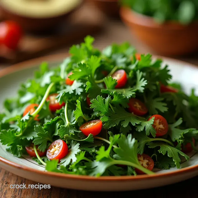 The Verdant Powerhouse Bright Zesty AllHerb Parsley Salad presentation