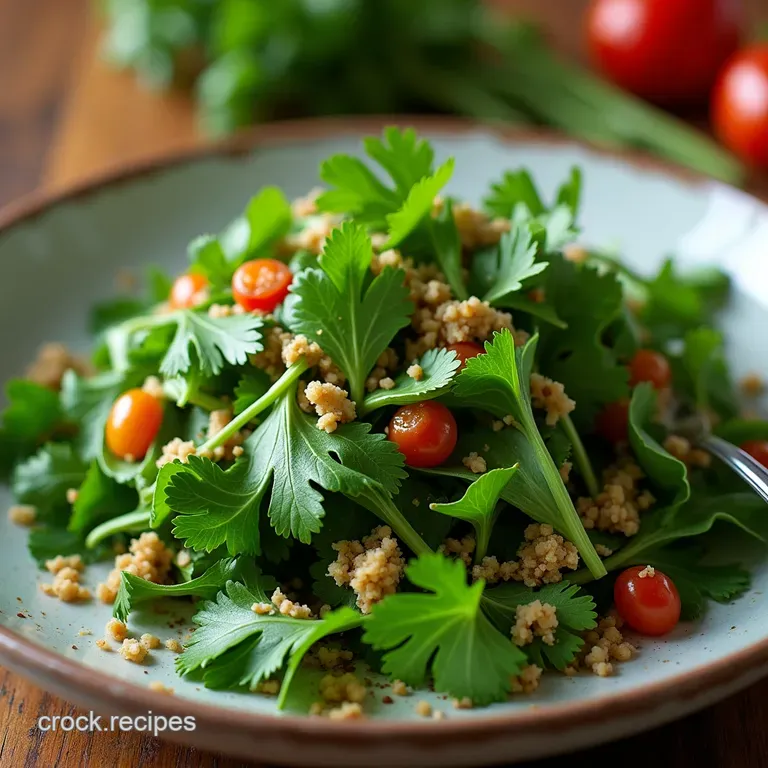 The Verdant Powerhouse Bright Zesty AllHerb Parsley Salad