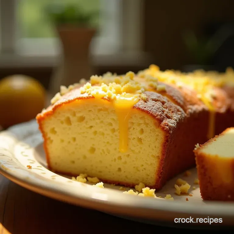 Sorrento Sunshine The Ultimate Italian Lemon Drizzle Pound Cake presentation