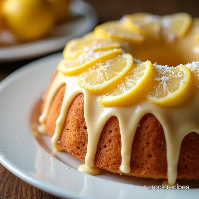Moist Italian Lemon Pound Cake Recipe from Scratch