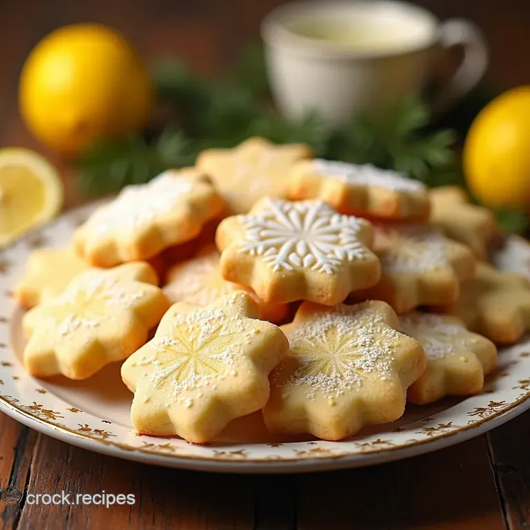 Zesty Lemon Christmas CutOut Cookies