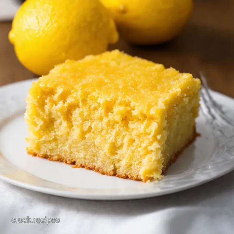 Zesty Lemon Dream 4Ingredient Cream Cheese Dump Cake