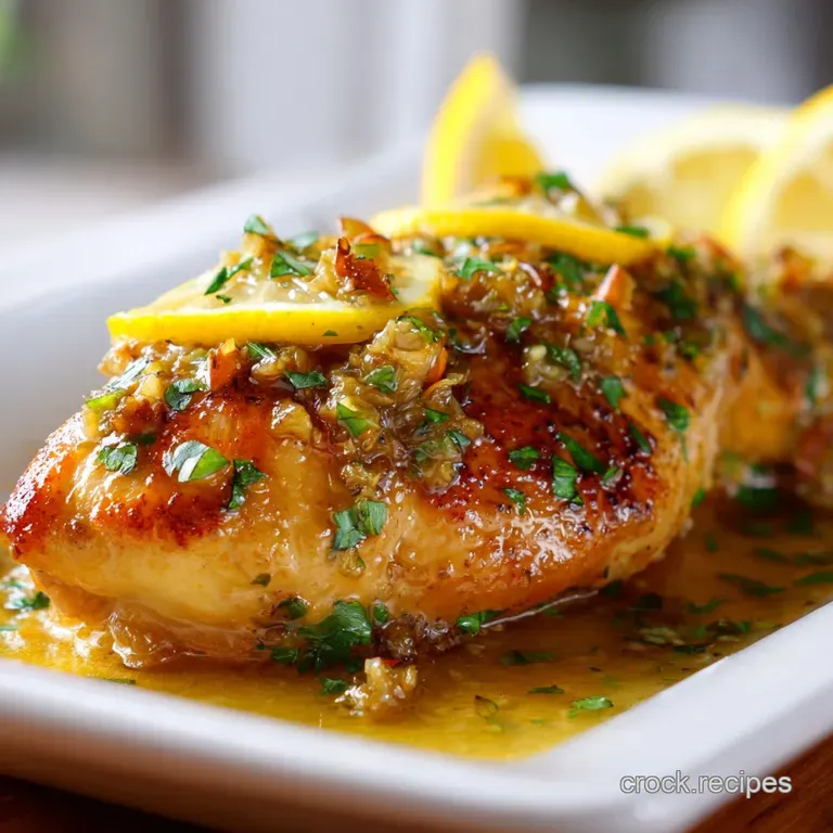 Zesty Lemon Garlic Chicken: Crisp and Zesty