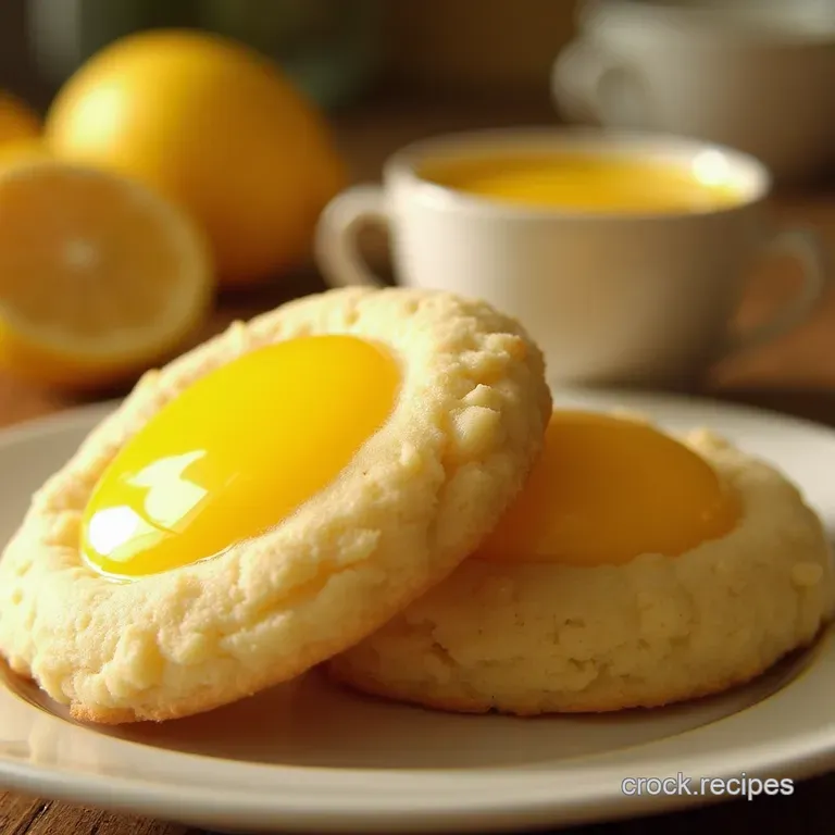 Sunshine Sensation Classic Zesty Lemon Meltaway Cookies presentation