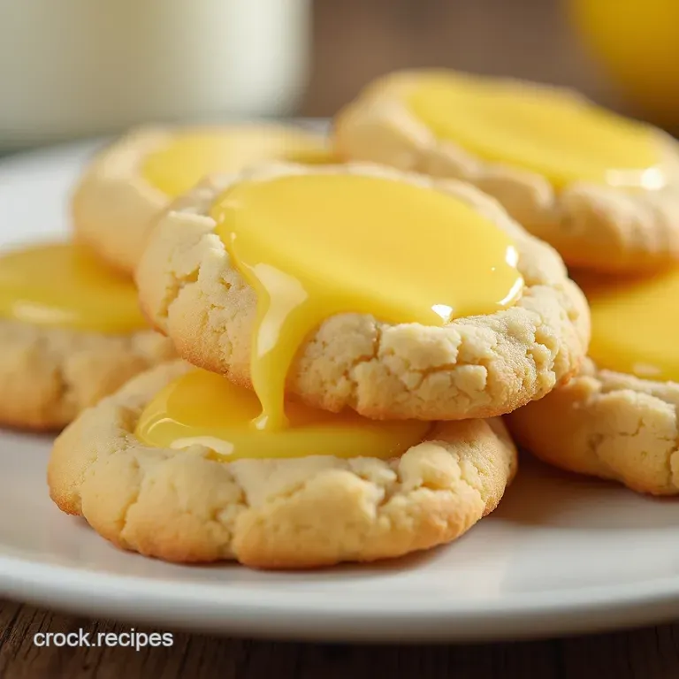 Sunshine Sensation Classic Zesty Lemon Meltaway Cookies