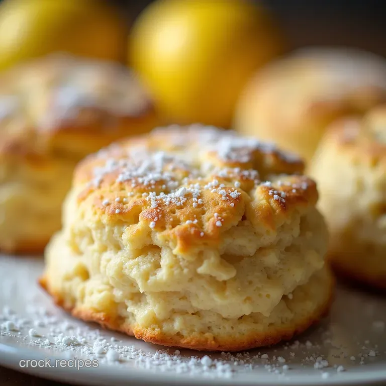 The Golden Glow Zesty Lemon Sparkling Sugar Scones