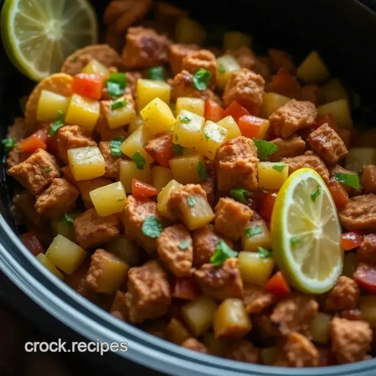 Zesty Summer Chicken Tacos with Pineapple Salsa presentation