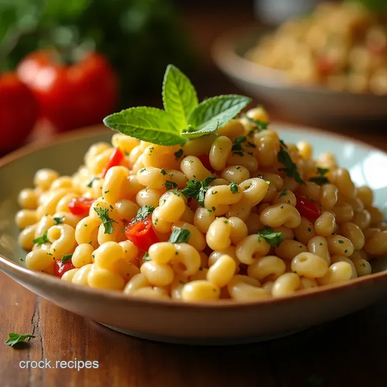 The Ultimate Retro Refresh Bright Zesty Tuna Macaroni Salad with Seven Flavour Boosts presentation