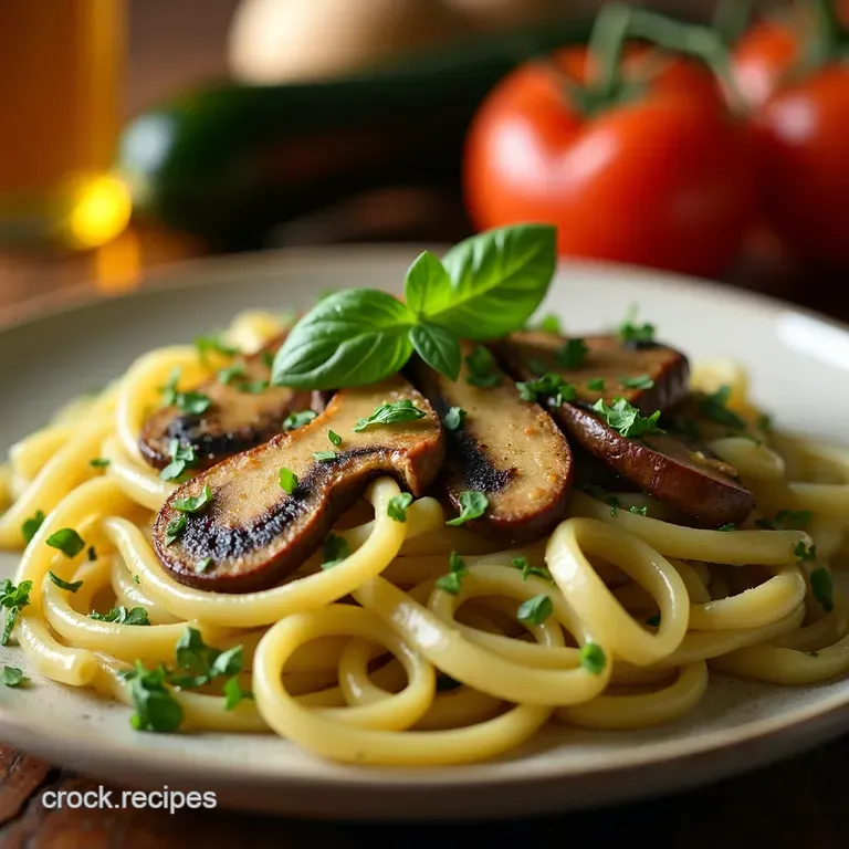 Zesty Zucchini Mushroom Pasta Primavera 30Minute Delight presentation